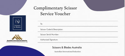 First Free Scissor Service on us!